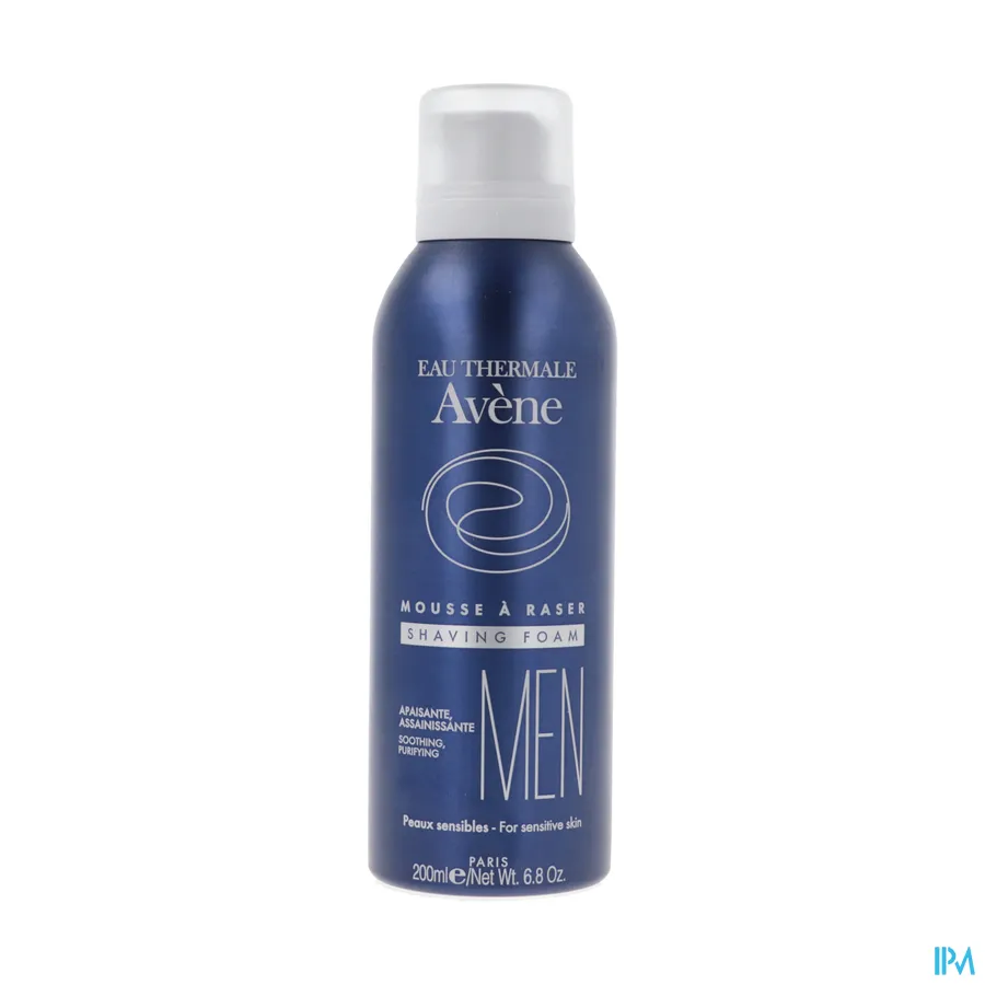 packshot van Avène Men Kalmerende en Zuiverende Scheerschuim voor Gevoelige Huid 200 ml