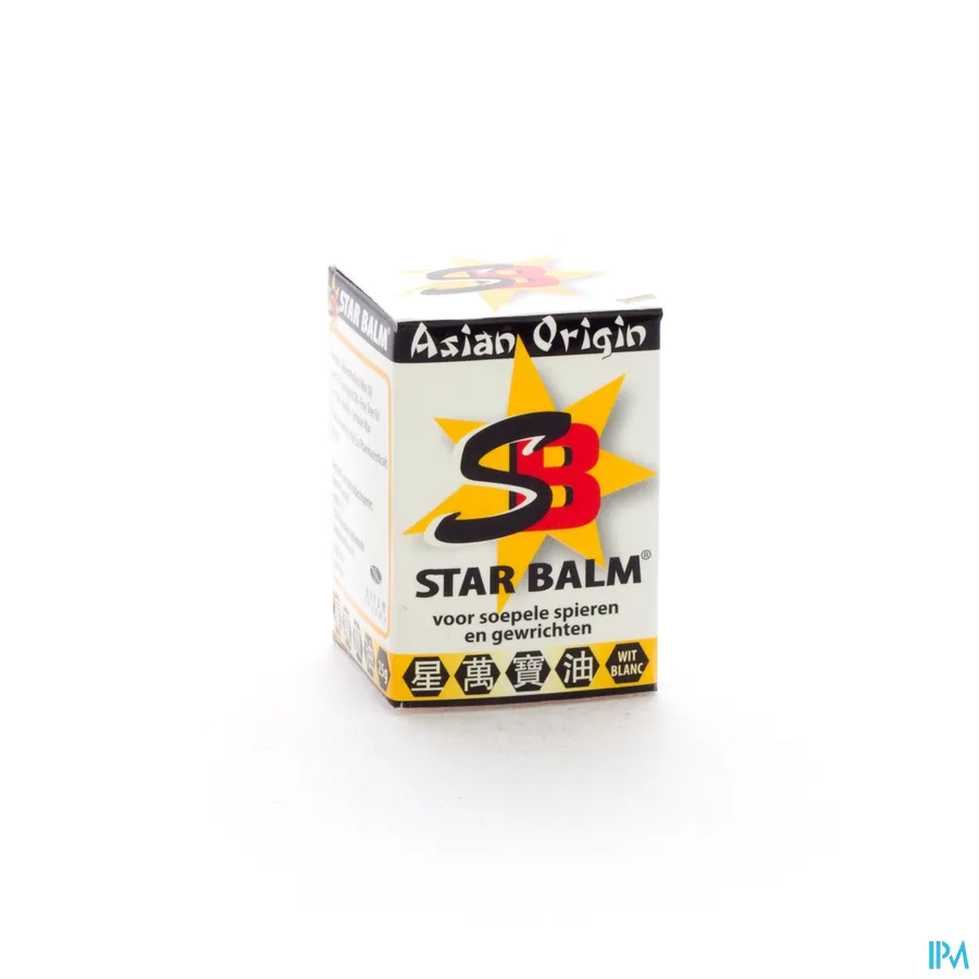 packshot van Star Balm Strong Sportbalsem voor Soepele Gewrichten en Spieren -Wit- 25 g