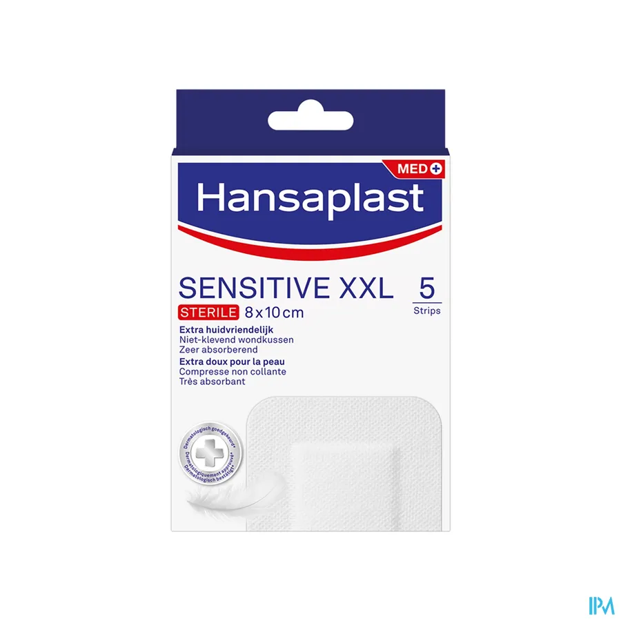 packshot van Hansaplast Sensitive Xxl Strips 5