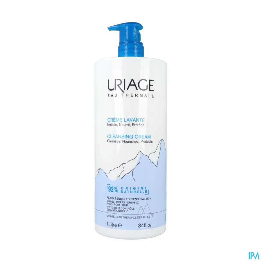 packshot van Uriage Wascrème 1000 ml