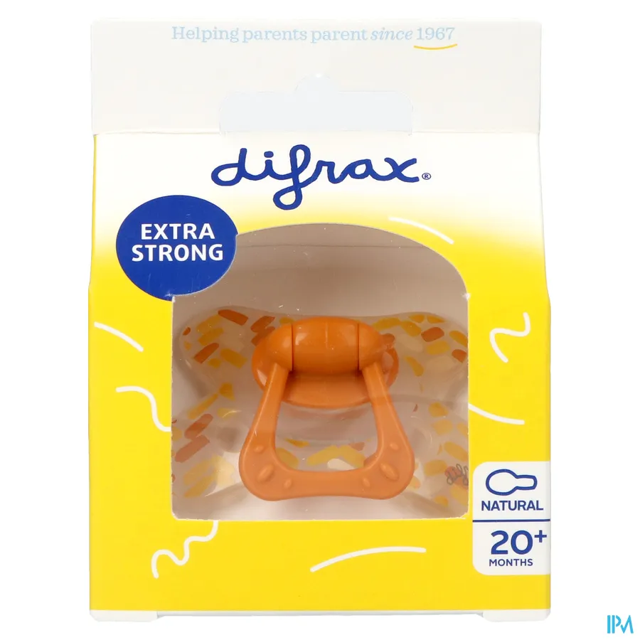 packshot van Difrax Fopspeen Natural 20+ 1 stuk