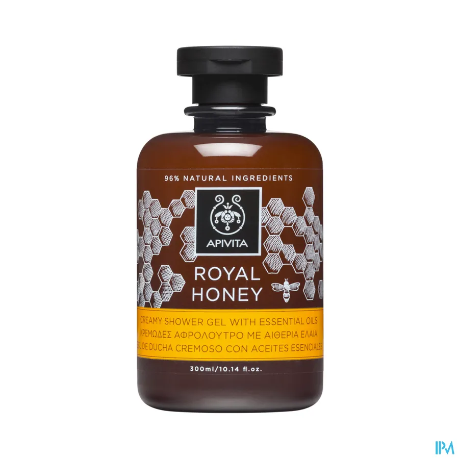 packshot van Apivita Royal Honey Crème Douchegel met Essentiële Oliën 300 ml
