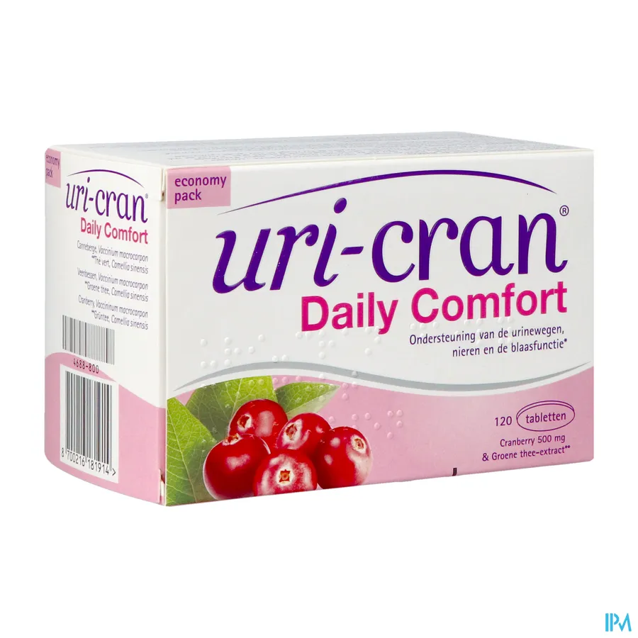 packshot van Uri-Cran Daily Comfort 120 tabletten
