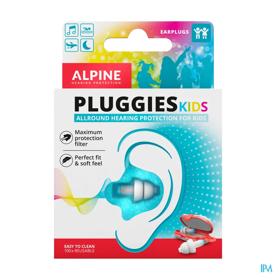 packshot van Alpine Pluggies Kids Oordoppen met Filters voor Maximum Bescherming 1 Paar