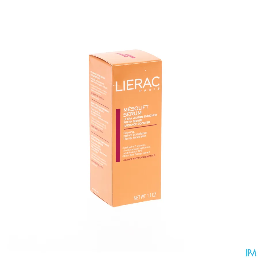packshot van Lierac Mésolift Serum Vermoeidheidswerend Vitaminerijk Fris Serum voor een Stralende Teint 30 ml