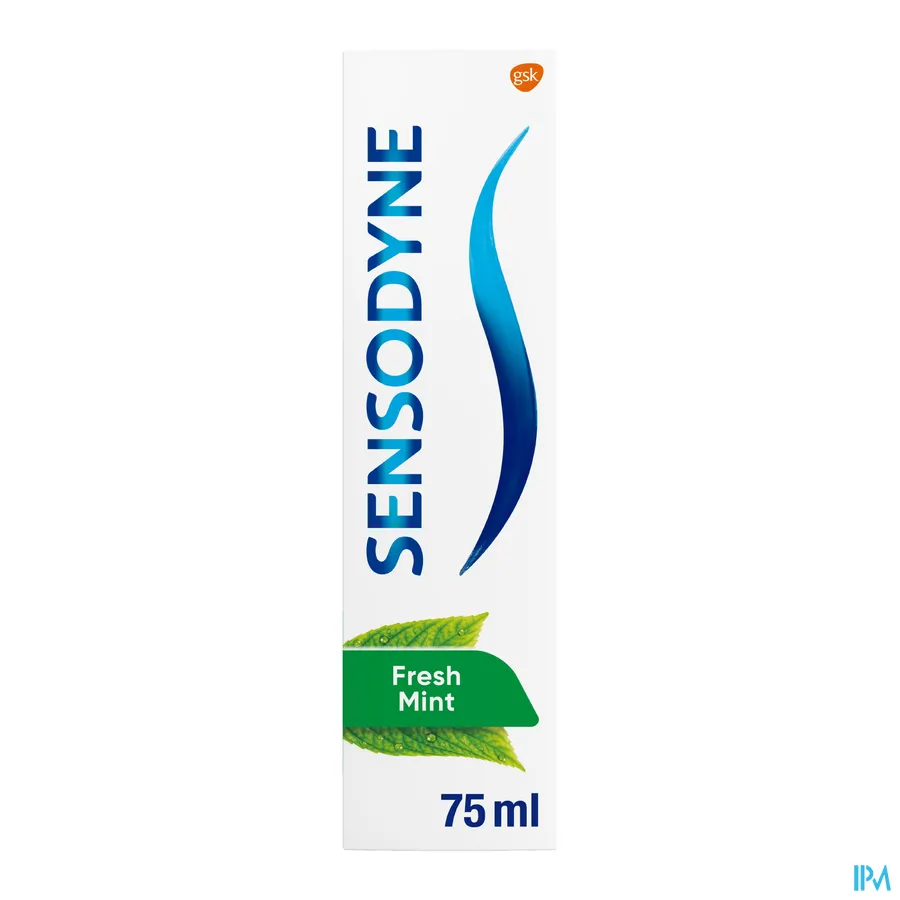 packshot van Sensodyne Tandpasta Fresh Mint met 24/7 Sensitivity Protection 75 ml