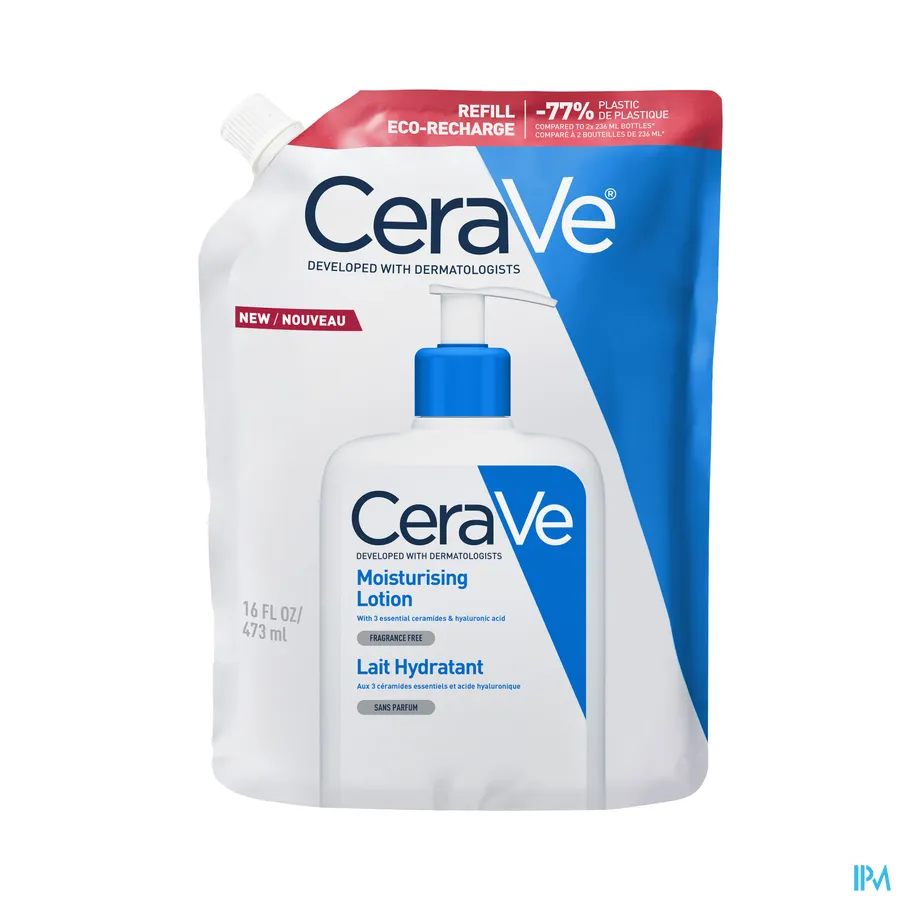 packshot van Cerave Hydraterende melk refill 473 ml