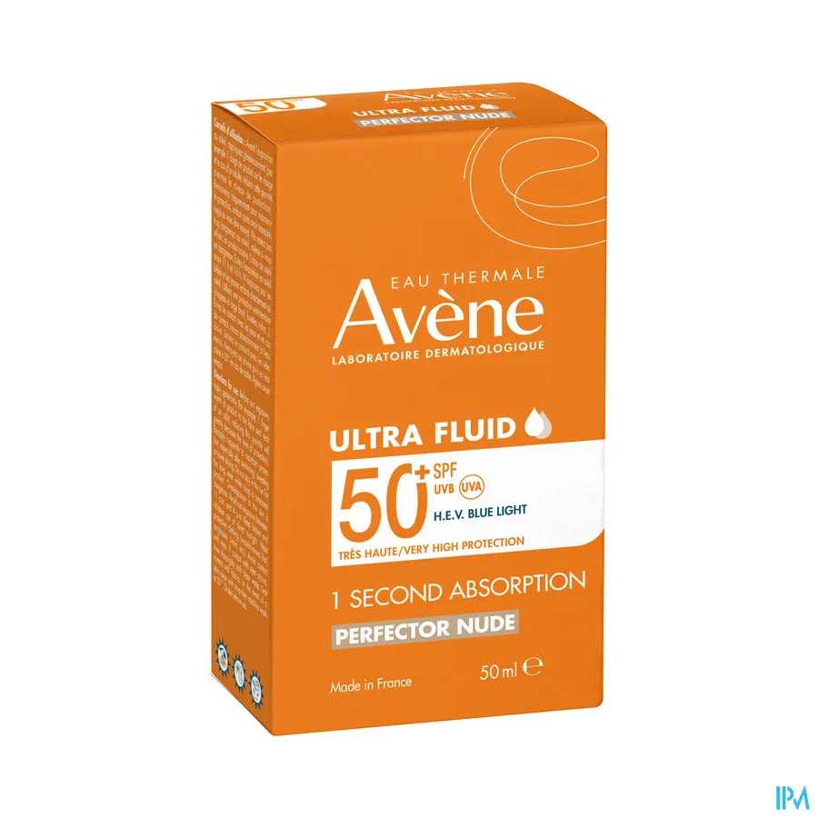 packshot van Avène Ultra Fluid Perfector SPF 50+ 50 ml
