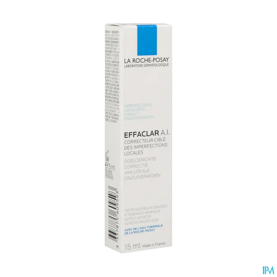packshot van La Roche-Posay Effaclar A.I. Doelgerichte Correctie van Huiderupties 15 ml