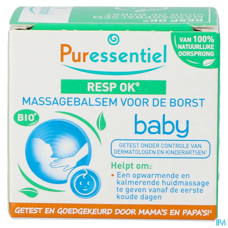 packshot van Puressentiel Ademhaling Massagebalsem Baby 30 ml