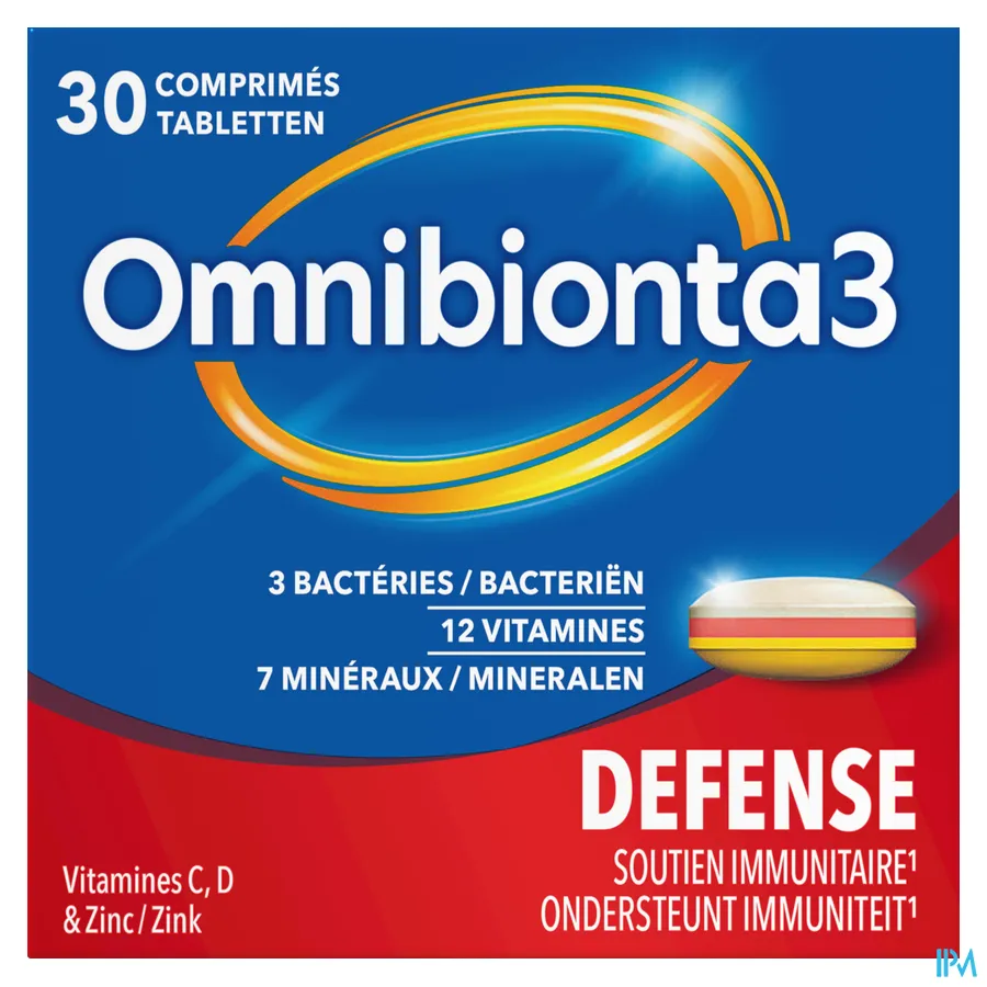 packshot van Omnibionta3 Defense 30 tabletten