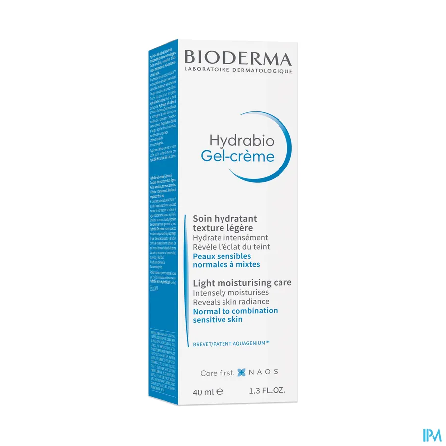 packshot van Bioderma Hydrabio Gel-Crème 40 ml