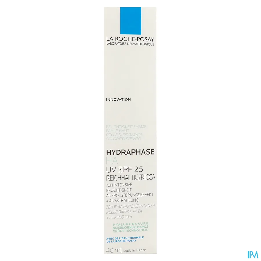 packshot van La Roche-Posay Hydraphase HA UV SPF 25 Rijk 40 ml