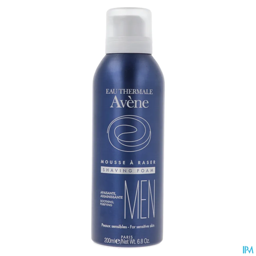 packshot van Avène Men Kalmerende en Zuiverende Scheerschuim voor Gevoelige Huid 200 ml
