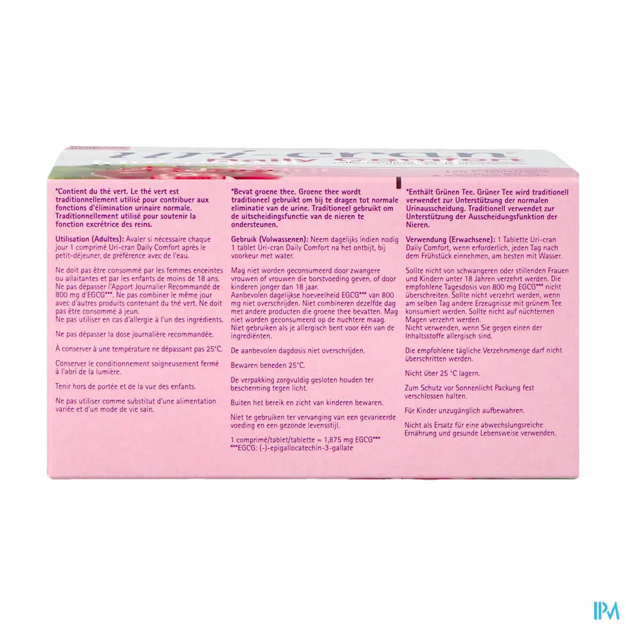 packshot van Uri-Cran Daily Comfort 120 tabletten