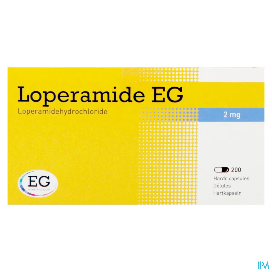 packshot van Loperamide EG 200 capsules