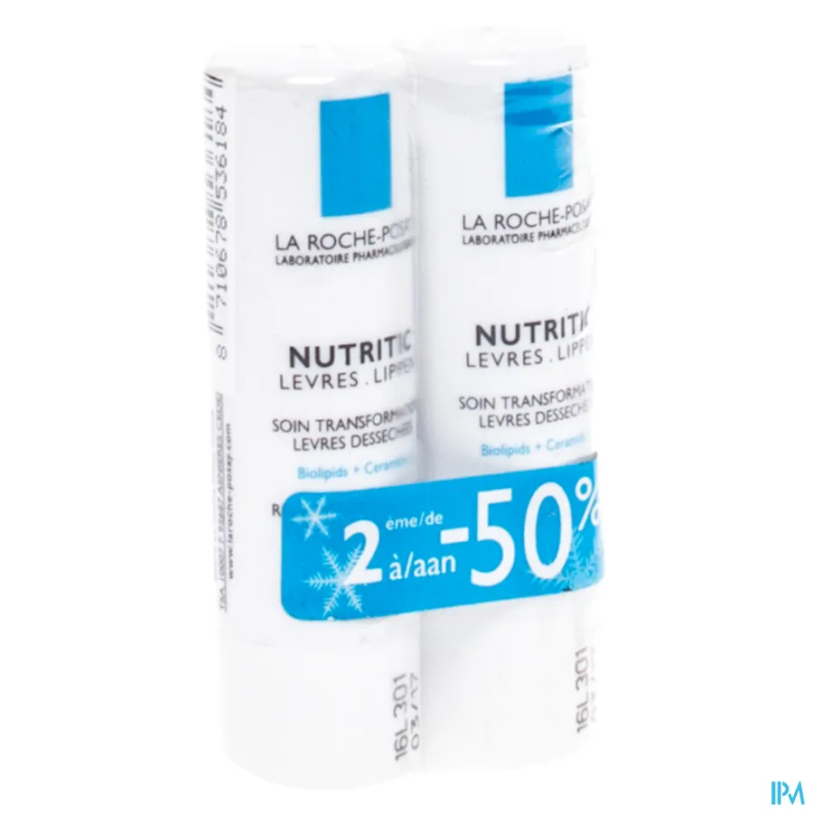 packshot van La Roche-Posay Nutritic Lippen 2 x 4,7 ml - PROMO