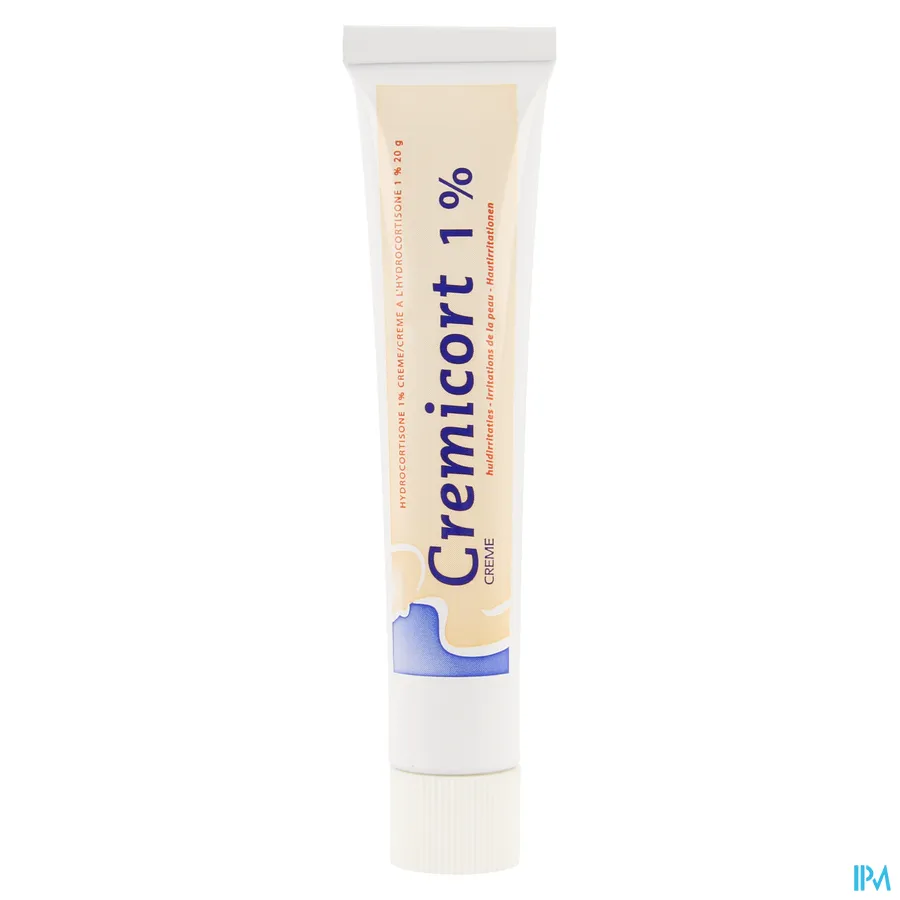 packshot van Cremicort Crème met 1% Hydrocortisone Tube 20 g