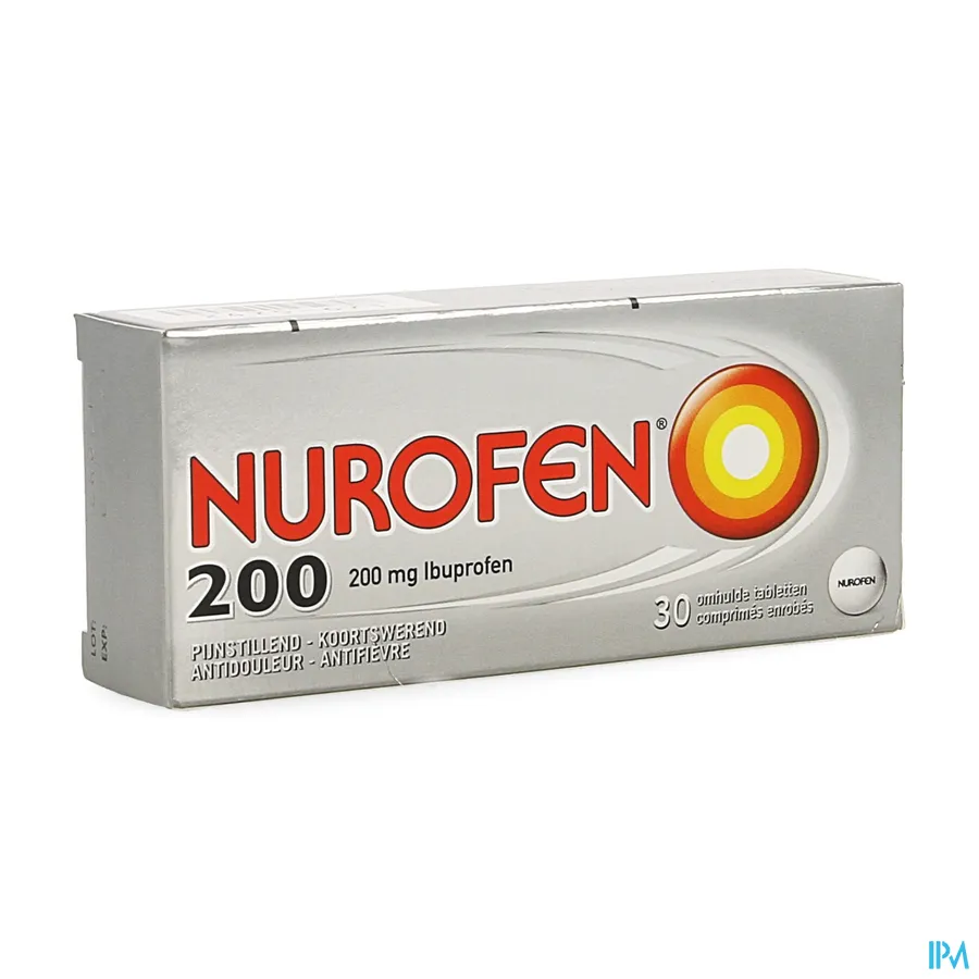 packshot van Nurofen 200 mg 30 Tabletten