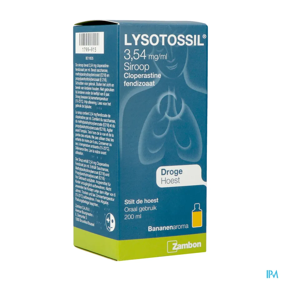 packshot van Lysotossil Siroop 200ml