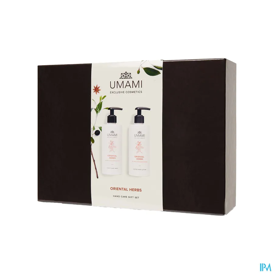 packshot van Umami Oriental Herbs Giftset Hand 300 ml