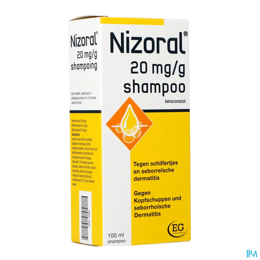 packshot van Nizoral Shampoo tegen Schilfertjes 100 ml