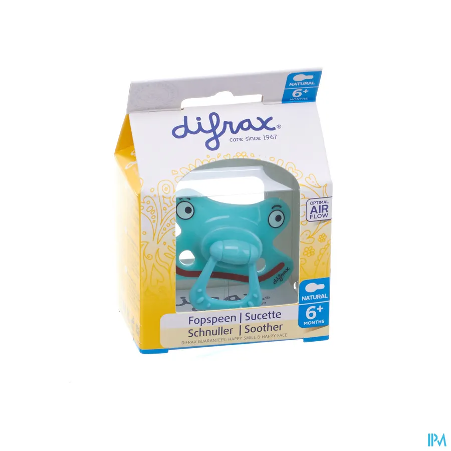 packshot van Difrax Fopspeen Natural 6m+