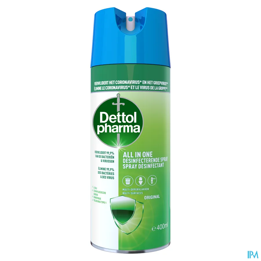 packshot van Dettolpharma All In One Desinfecterende Original Spray 400 ml