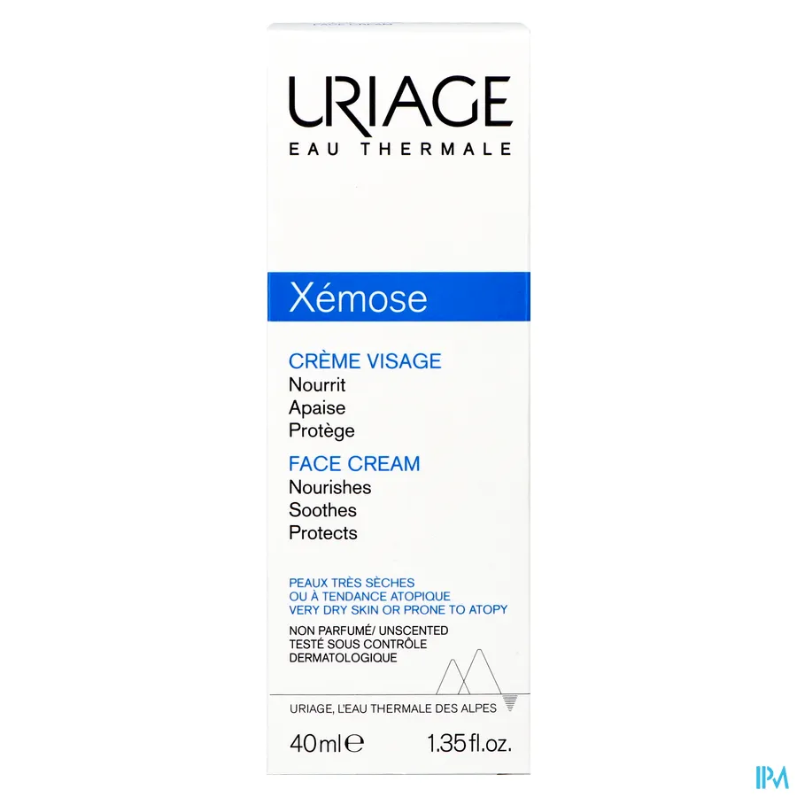 packshot van Uriage Xémose Voedende Gezichtscrème 40 ml