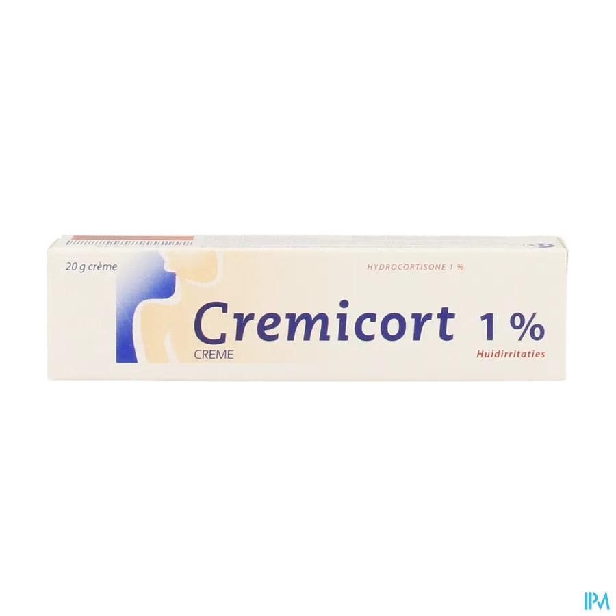 packshot van Cremicort Crème met 1% Hydrocortisone Tube 20 g