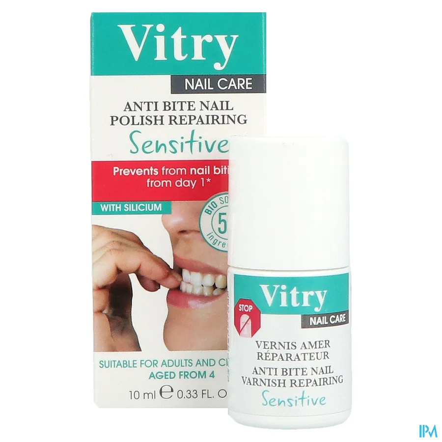 packshot van Vitry Herstellende Anti-Nagelbijt Nagellak met Silicone 10 ml