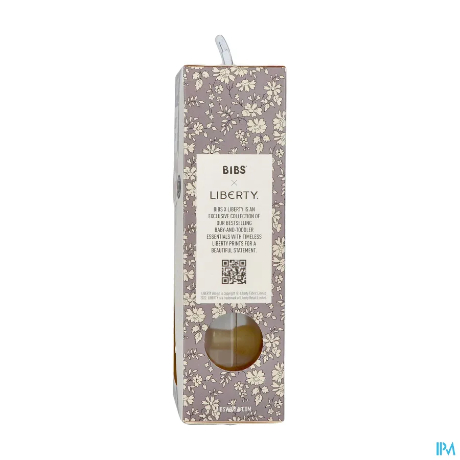 packshot van Bibs 1 Fopspeen Duo Liberty Garden Blossom Blush 2