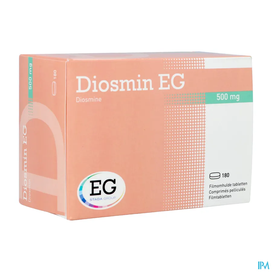 packshot van Diosmin EG 500 mg 180 tabletten