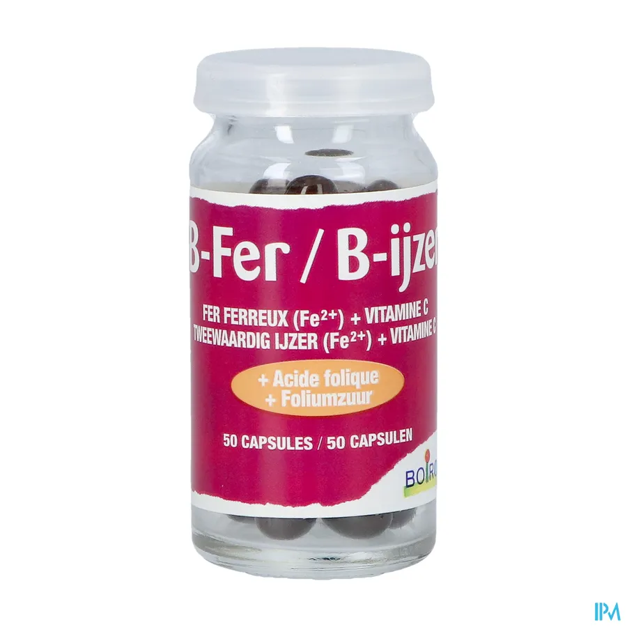 packshot van B-ijzer 50 capsules