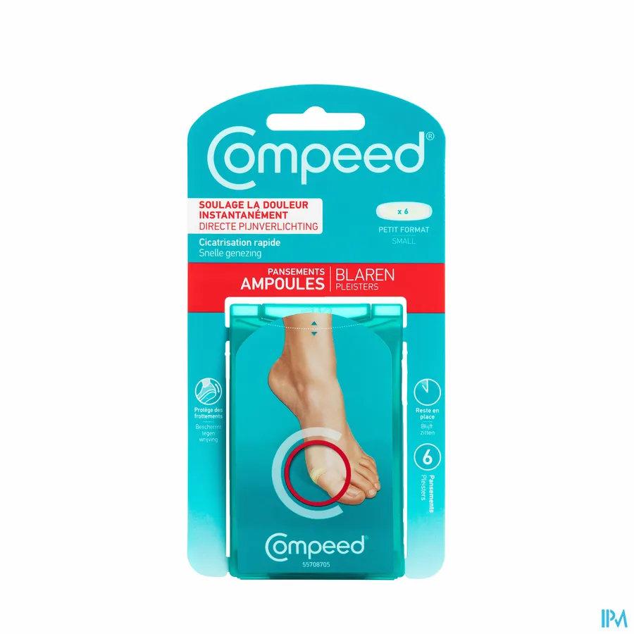 packshot van Compeed Blaren Klein Formaat 6 Pleisters