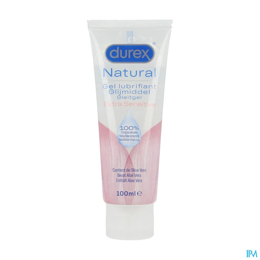 packshot van Durex Natural Glijmiddel Extra Sensitive 100 ml