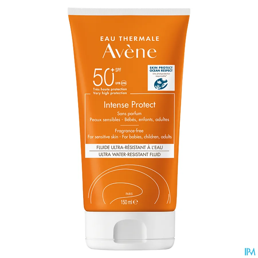 packshot van Avène Intense Protect Zonnefluïde SPF50+ 150 ml