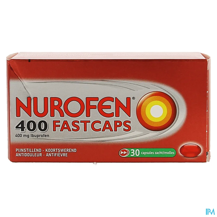 packshot van Nurofen 400 Fastcaps 30 Capsules
