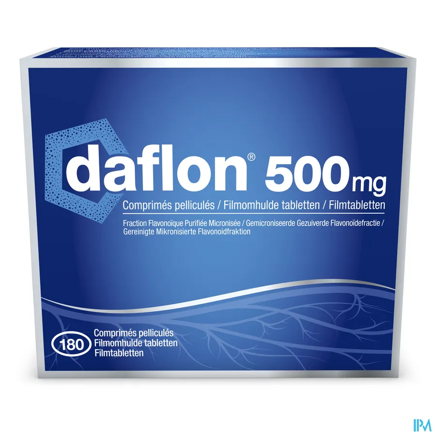 packshot van Daflon 500 mg 180 tabletten