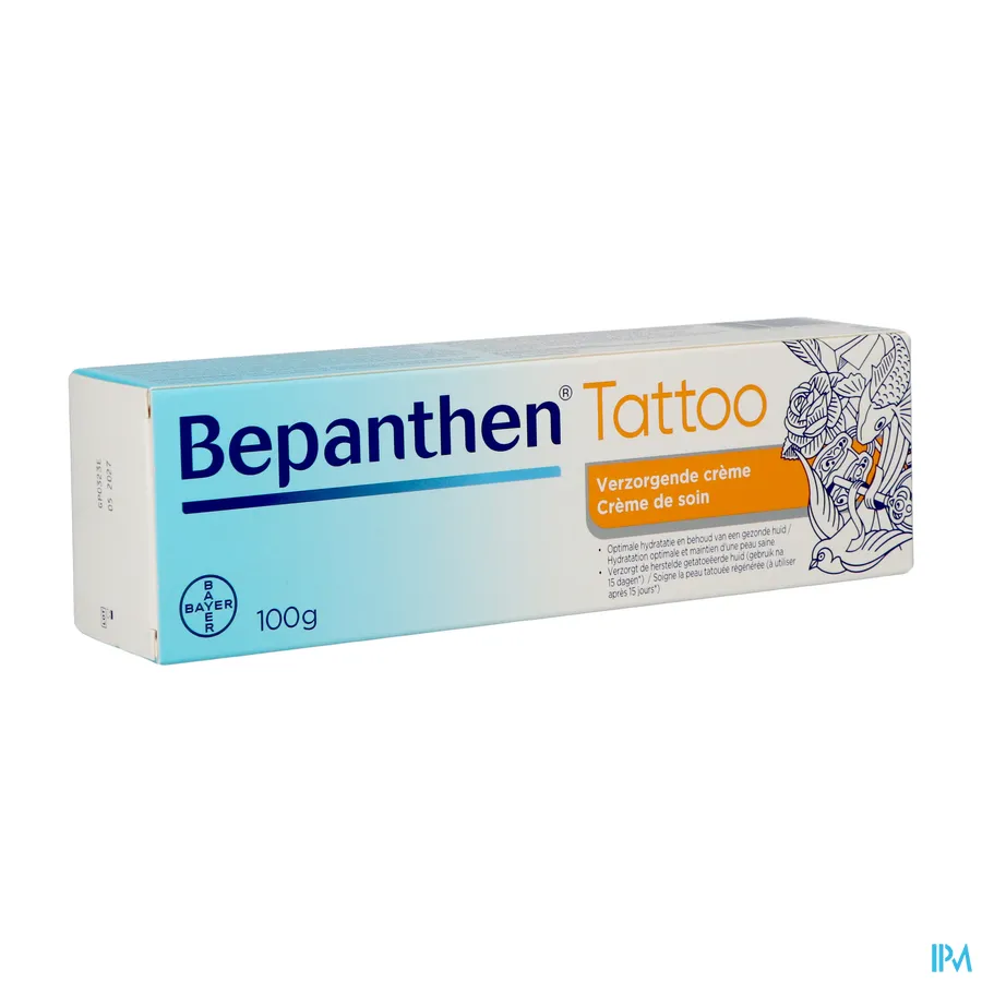 packshot van Bepanthen Tattoo Verzorging Tube 100g