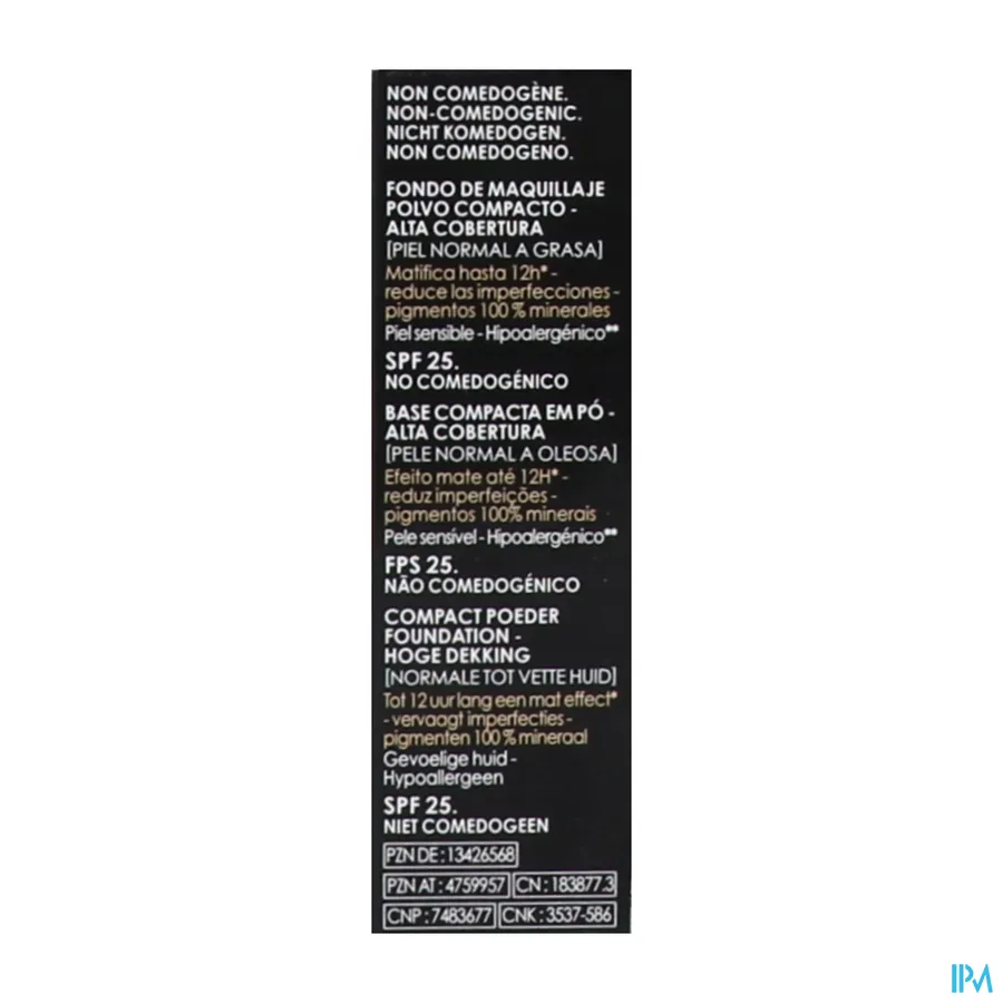 packshot van Vichy Dermablend Covermatte 35 Sand 9,5 g