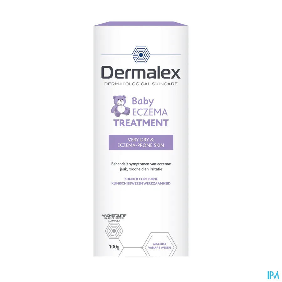 packshot van Dermalex Atopisch Eczema Crème Baby 100 g