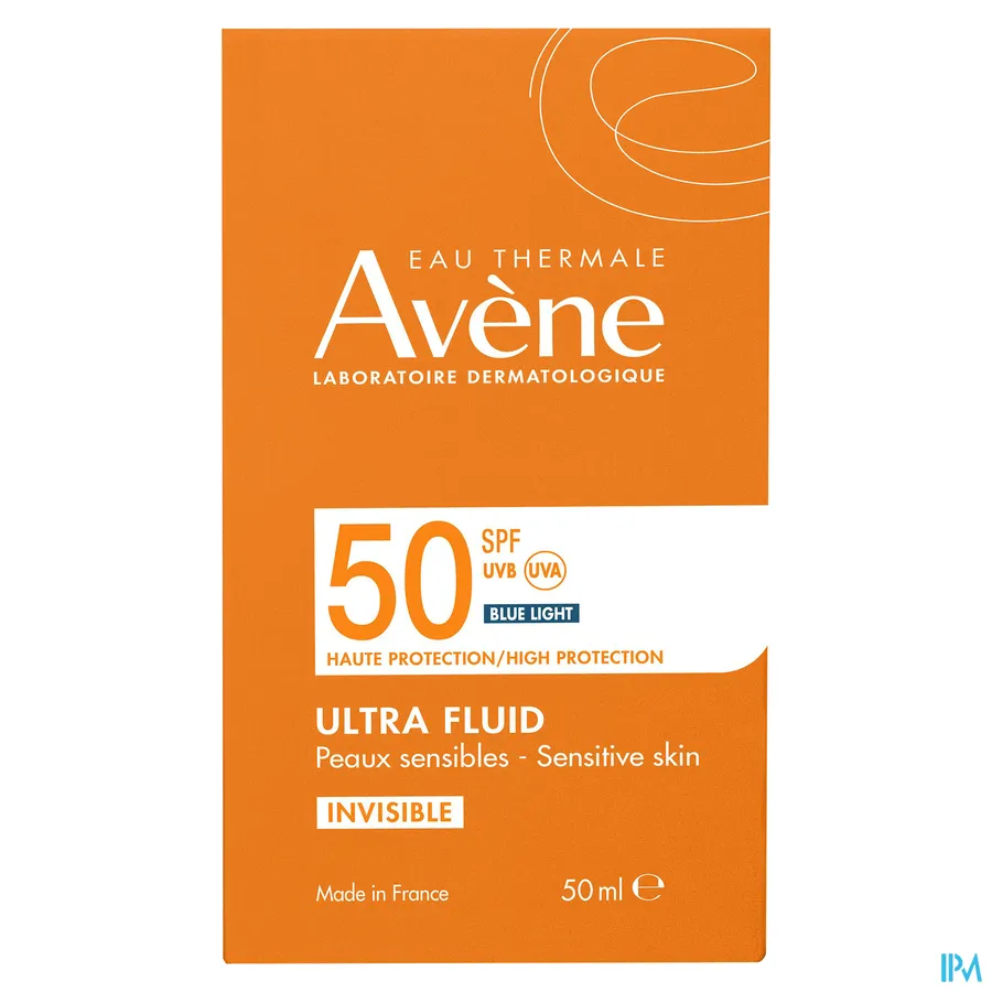 packshot van Avène Ultra Fluid Invisible SPF 50 50 ml