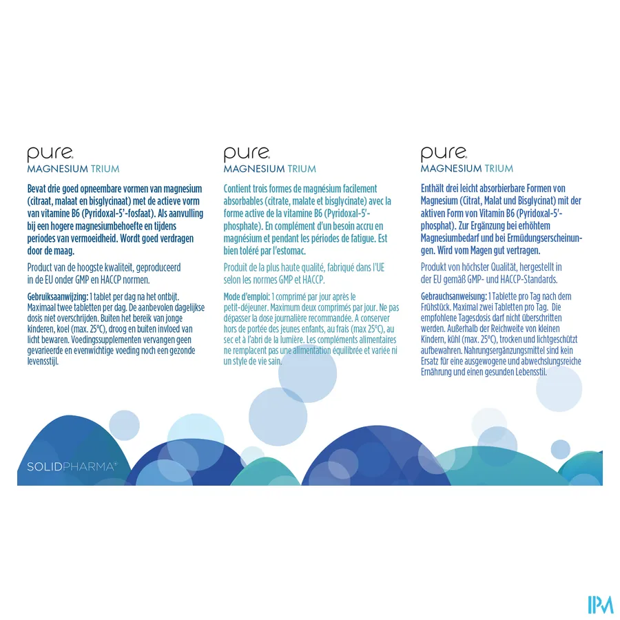 packshot van Pure Multivitamines Adult 60 Tabletten