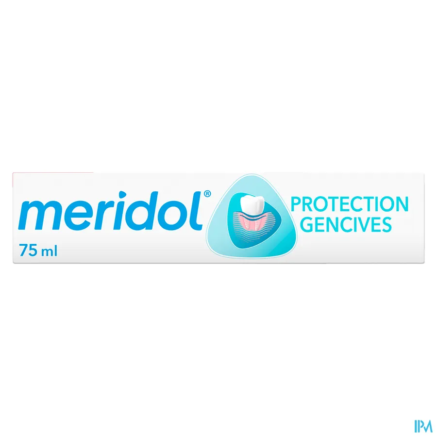 packshot van Meridol Tandpasta Tandvlees Bescherming voor Bestrijding van de Oorzaak van Geïrriteerd Tandvlees 75 ml