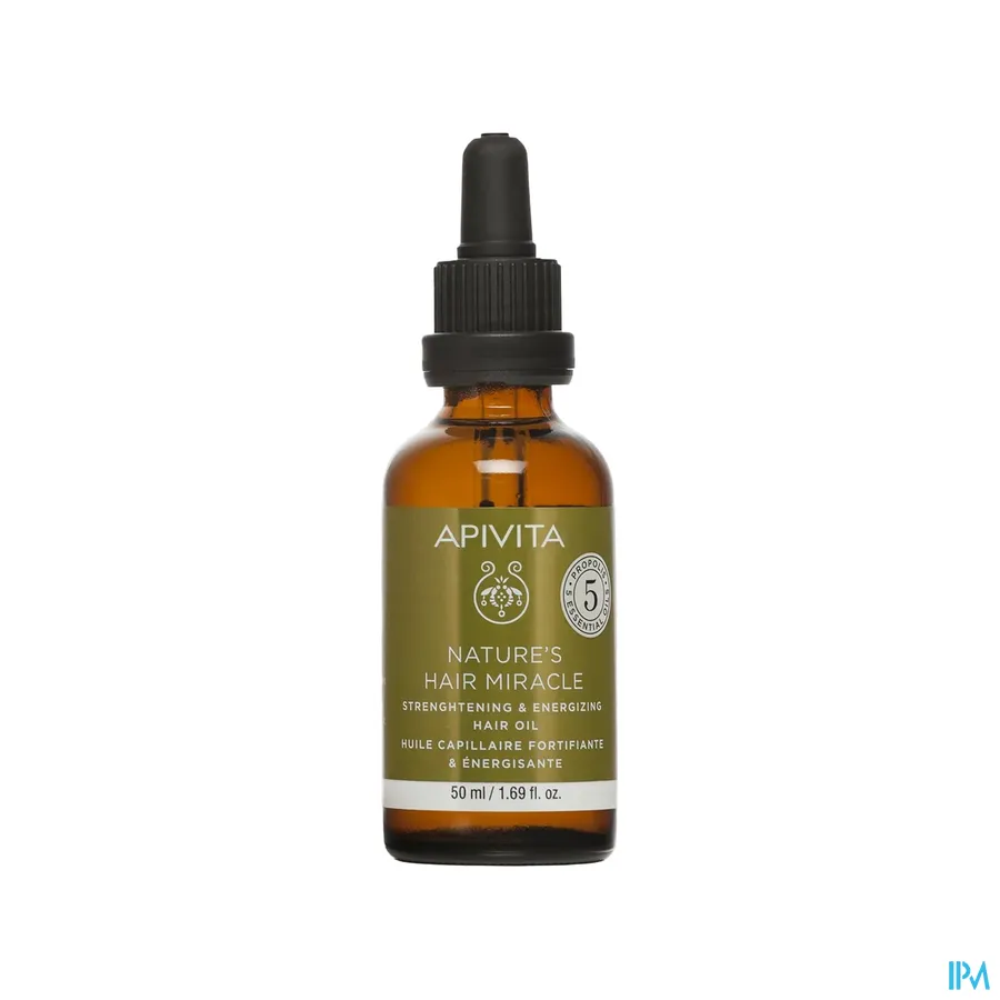 packshot van Apivita Nature's Hair Miracle Haarolie 50 ml