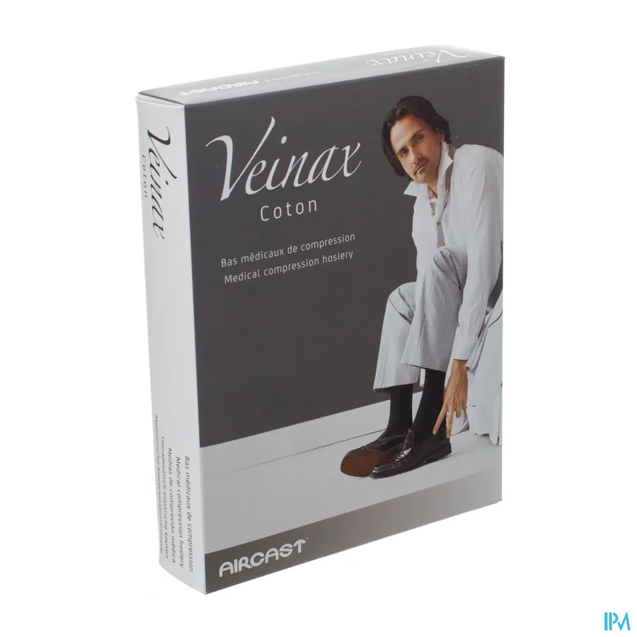 packshot van Veinax Therapeutisch Elastische Kousen 15-20 mmHg Man Kous Katoen Donkerblauw Maat 2L 1 Paar