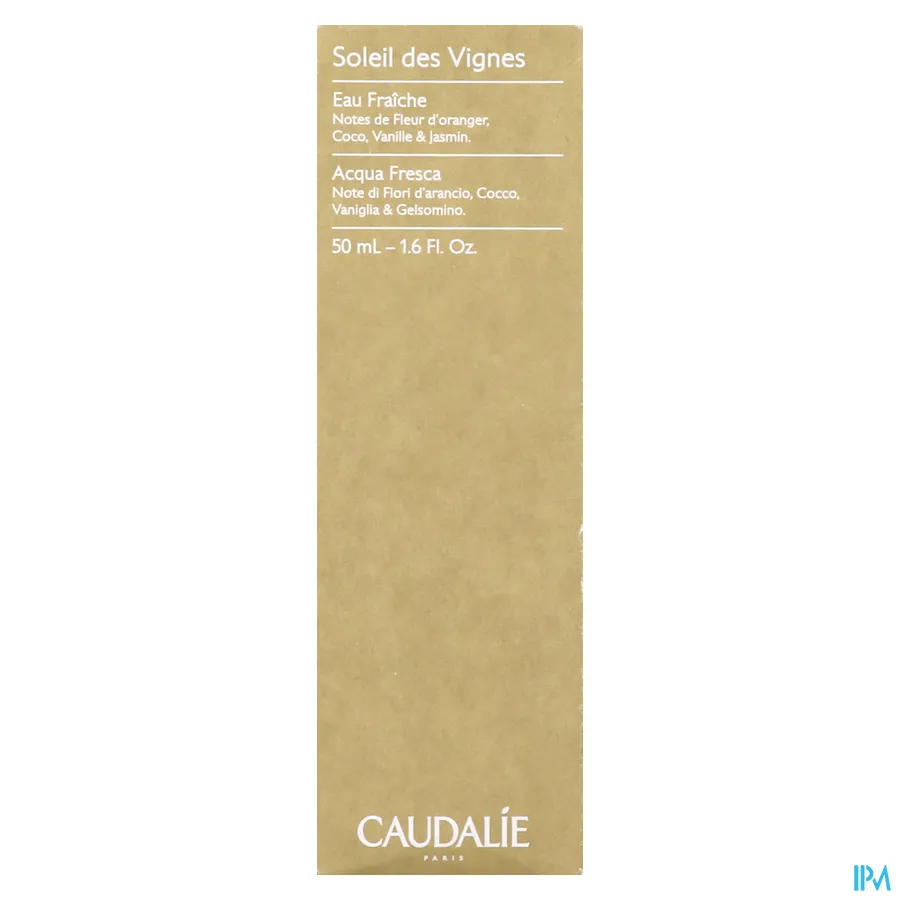 packshot van Caudalie Soleil Vignes Fris Water 50 ml