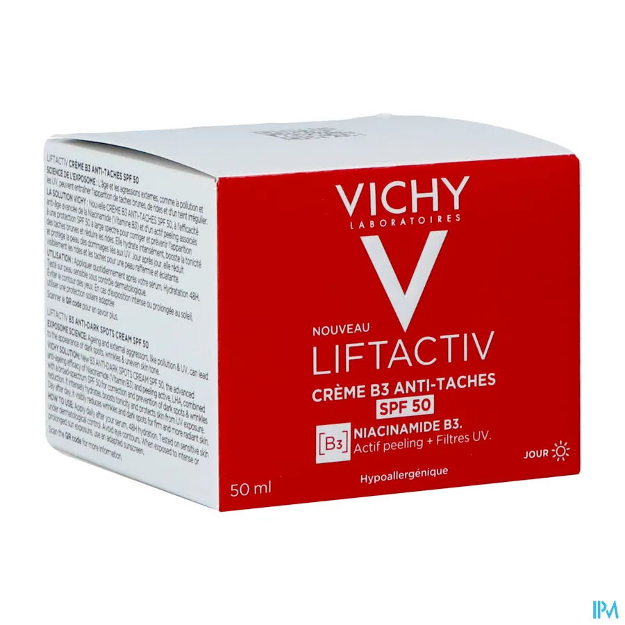 packshot van Vichy LiftActiv B3 Dagcrème tegen Pigmentvlekken SPF 50 50 ml