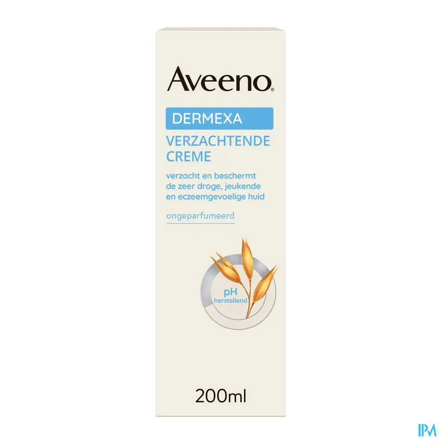 packshot van Aveeno Dermexa Verzachtende Crème 200 ml